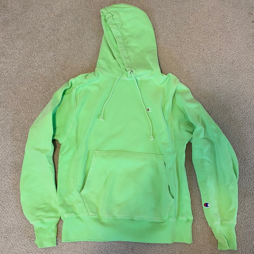 Lime/neon green champion hoodie
